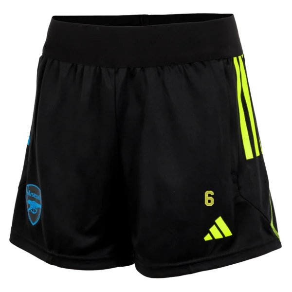 AFC Fan Shop Store - arsenal damen 2324 schwarze trainingsshorts – gabriel magalhaes Produkte | Alles für Arsenal-Anhänger Arsenal FC Bekleidung kaufen